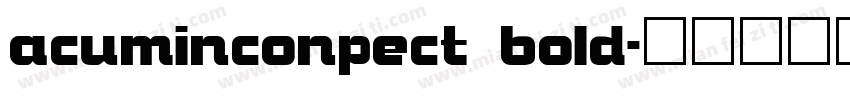 acuminconpect bold字体转换